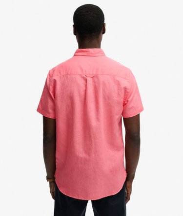 Chemise &agrave; manches courtes en coton et lin Image 5