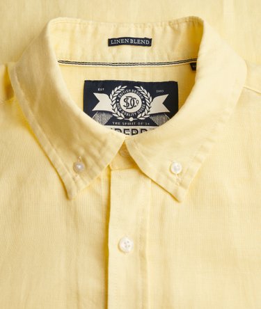 Chemise &agrave; manches courtes en coton et lin Image 6