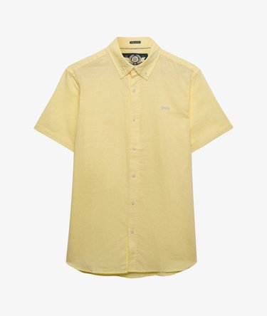 Chemise &agrave; manches courtes en coton et lin Image 7