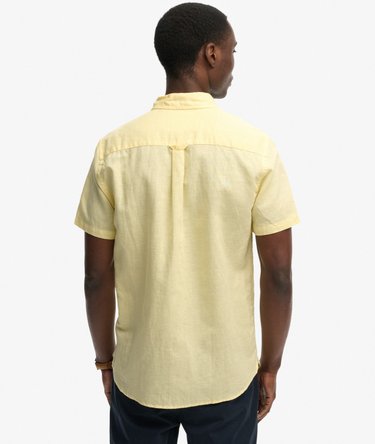 Chemise &agrave; manches courtes en coton et lin Image 5