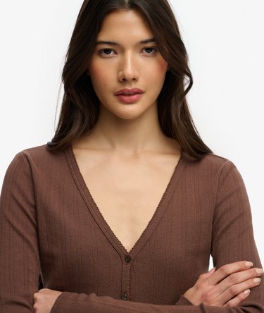 Cardigan Pointelle Athletic Essential Image 4