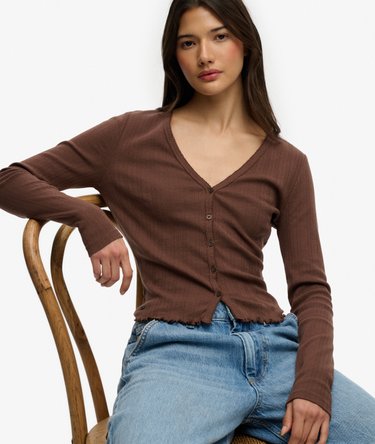 Cardigan Pointelle Athletic Essential Image 2