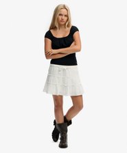 Cheesecloth Gelaagde Minirok