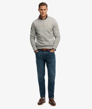 Tonal Embroidered Logo Crew Sweatshirt Image 3