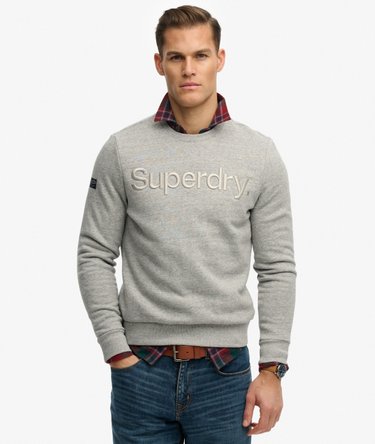 Tonal Embroidered Logo Crew Sweatshirt Image 1