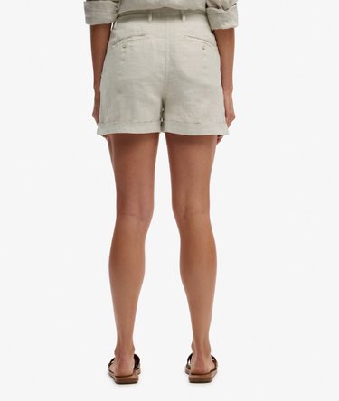 Short en lin taille mi-haute Image 4