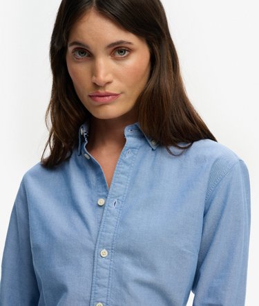 Slim Oxford Long Sleeve Shirt Image 4