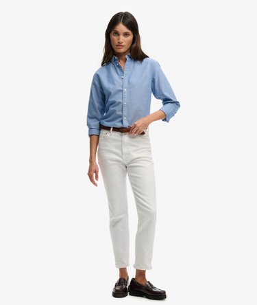 Slim Oxford Long Sleeve Shirt Image 3