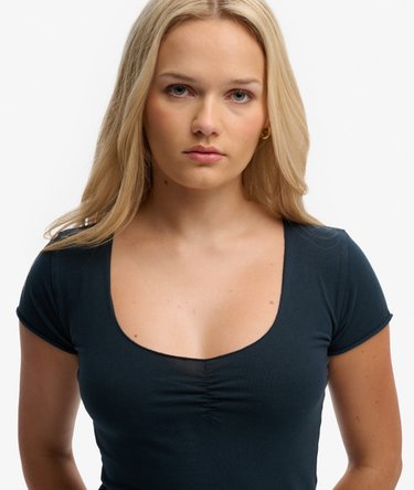 Athletic Essentials Gathered Short Sleeve Top Image 4