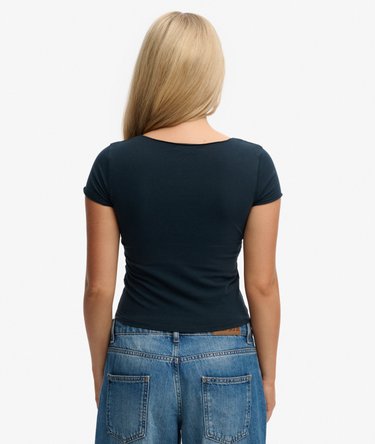 Athletic Essentials Gathered Short Sleeve Top Image 5