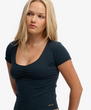 Athletic Essentials Gathered Short Sleeve Top