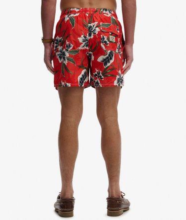Hawaiian Print 16-inch Swim Shorts Image 5