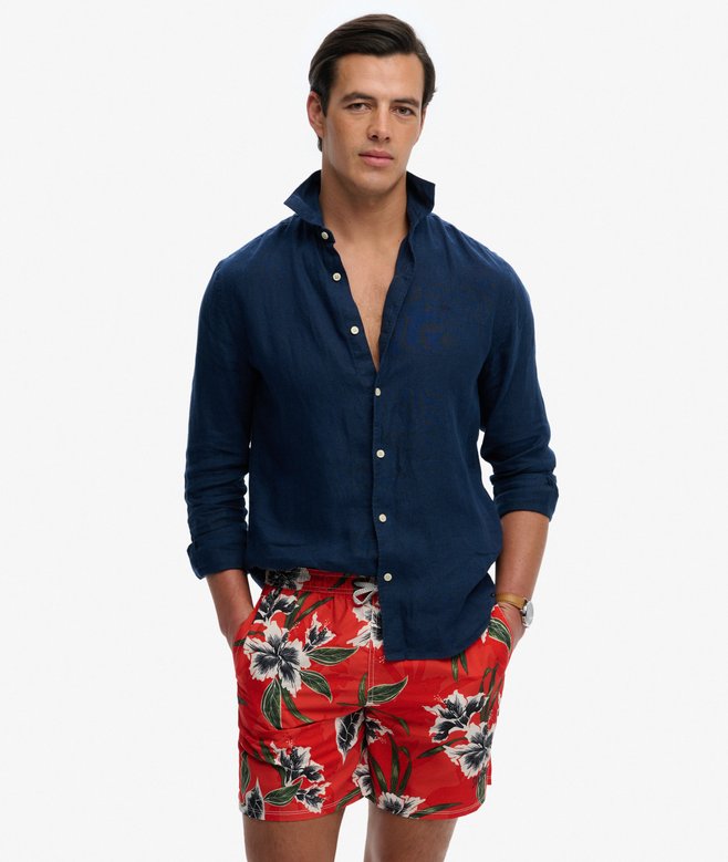 Hawaiian Print 16-inch Swim Shorts More Colours Available Price £27.99 Price reduced from £39.99 to You Save 30%
