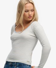Athletic Essentials Striped Long Sleeve Top