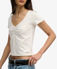 Athletic Essentials Gathered Short Sleeve Top