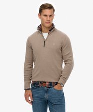 Jersey de Algod&oacute;n Essentials con Media Cremallera