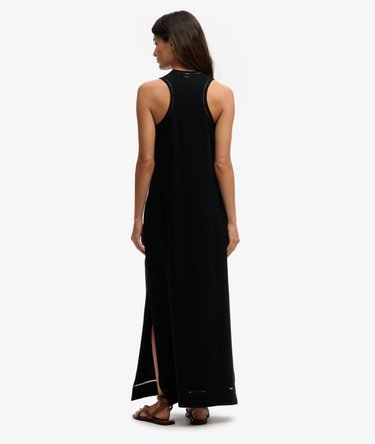 Robe Maxi en Jersey &agrave; D&eacute;tail &Eacute;chelle Image 5