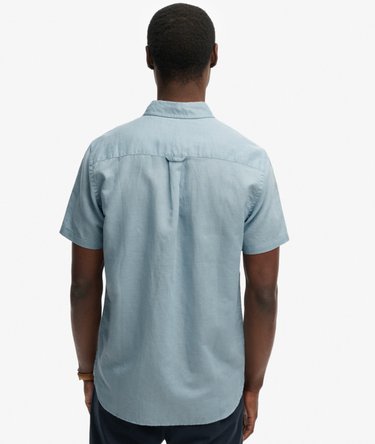 Chemise &agrave; manches courtes en coton et lin Image 5