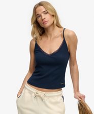 Athletic Essentials V Neck Pointelle Cami Top
