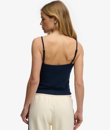 Athletic Essentials V Neck Pointelle Cami Top Image 5