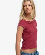 Athletic Off Shoulder Muster-Top