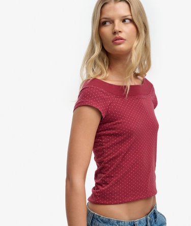 Athletic Off Shoulder Muster-Top Image 2