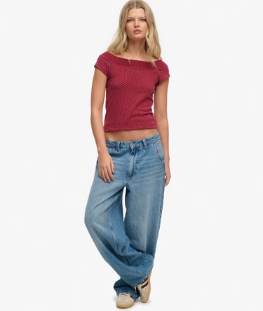 Athletic Off Shoulder Muster-Top Image 3