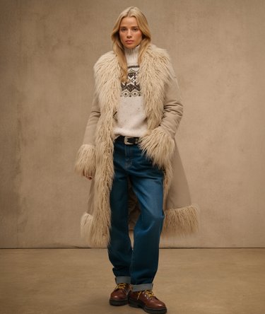 Long Afghan Coat Image 1