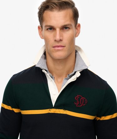 Vintage Athletic Stripe Rugby Top Image 5
