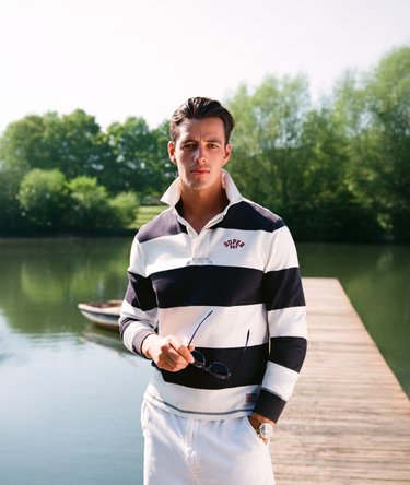 Polo Rugby Vintage Athletic Stripe Image 1