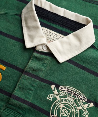 Double Emblem Stripe Rugby Top Image 7