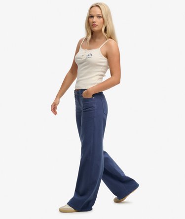 Pantalon baggy taille moyenne Image 5