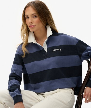 Athletic Essentials Stripe Rugby Top Image 3