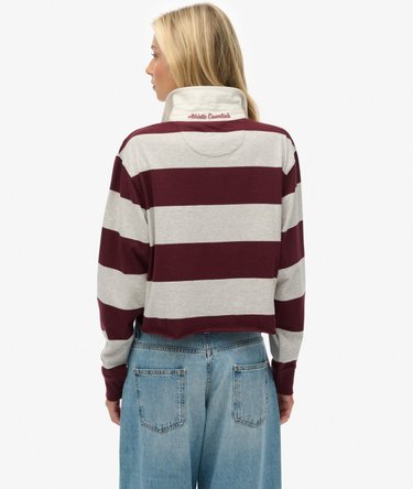 Athletic Essentials Kr&oacute;tka Koszulka Rugby w Paski Image 6