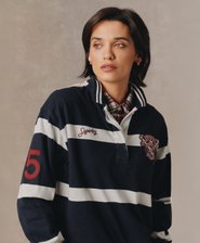 Crest Stripe Rugby-topp