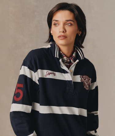 Crest Stripe Rugby Top Image 1