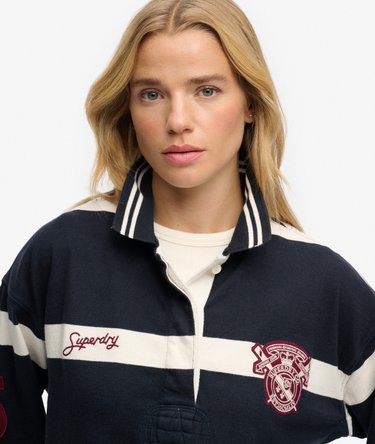 Crest Stripe Rugby Top Image 5