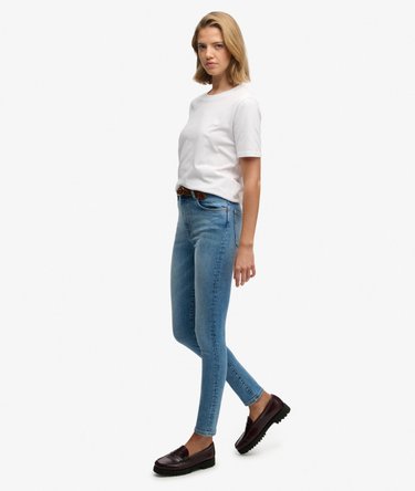 Jean Skinny Taille Haute en Coton Bio Image 5