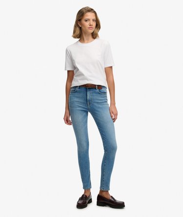 Jean Skinny Taille Haute en Coton Bio Image 1