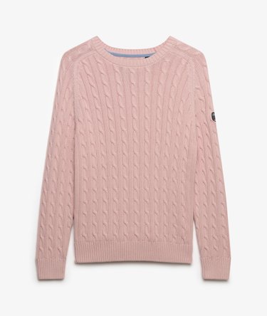 V&auml;lj&auml; palmikkoneulepaita Image 5