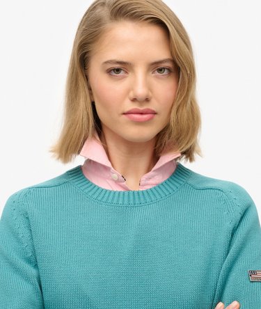 Slouchy Knitted Crew Jumper Image 4