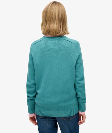 Slouchy Knitted Crew Jumper Image 5