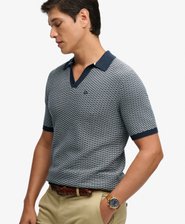 Johnny Collar Knitted Polo Shirt