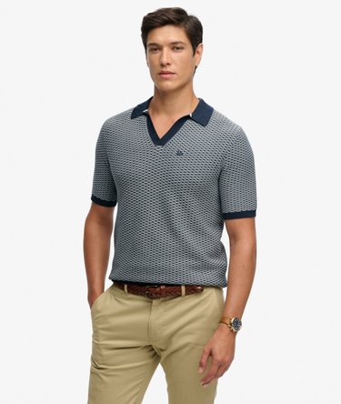 Johnny Collar Knitted Polo Shirt Image 1