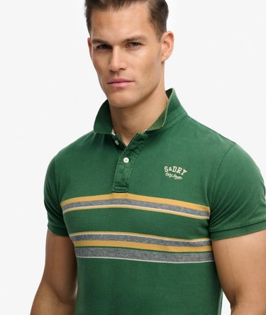 Polo en jersey &agrave; rayures Vintage Image 4