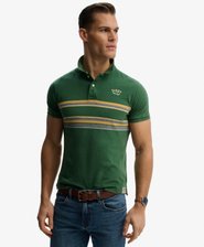 Vintage Stripe Jersey Polo Shirt