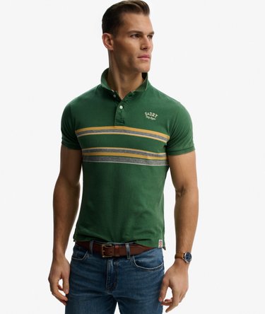 Polo en jersey &agrave; rayures Vintage Image 2