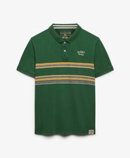 Vintage Stripe Jersey Polo Shirt