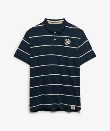 Vintage Stripe Jersey Polo Shirt Image 7