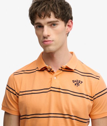 Vintage Stripe Jersey Polo Shirt Image 3